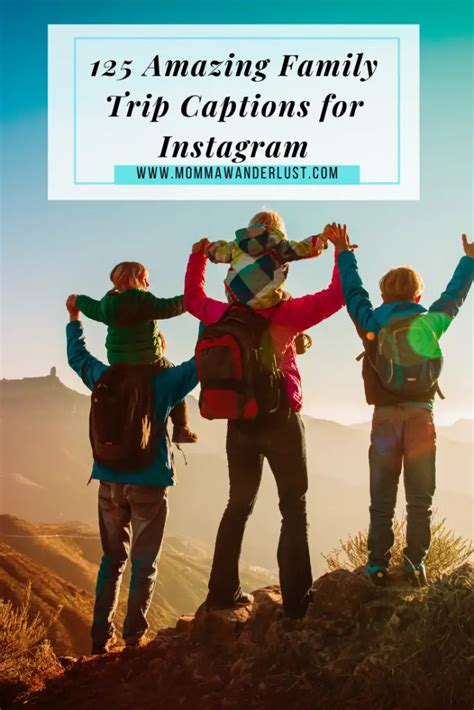 125 Amazing Family Trip Captions for Instagram.